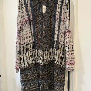 Anthropologie Multicolor Patterned Dress